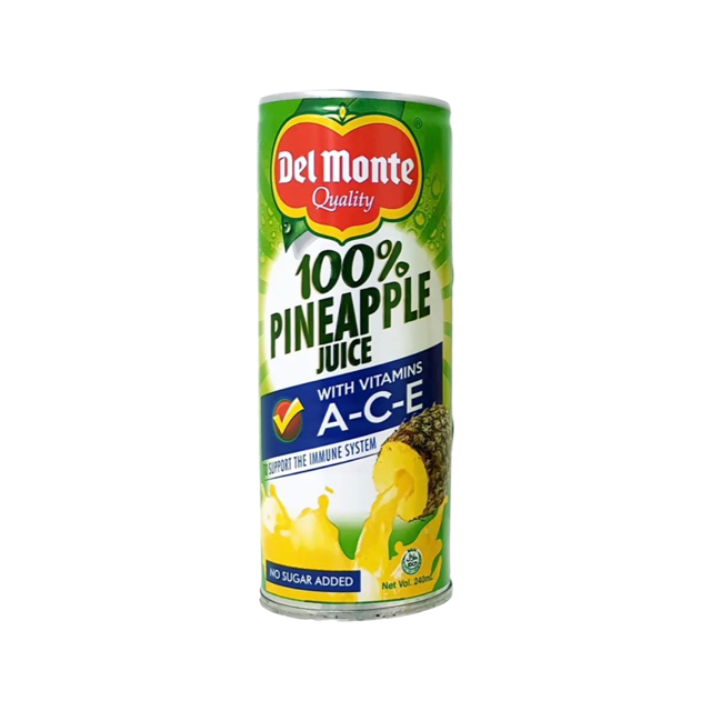 Del Monte - 100% Pineapple Juice (240ml)