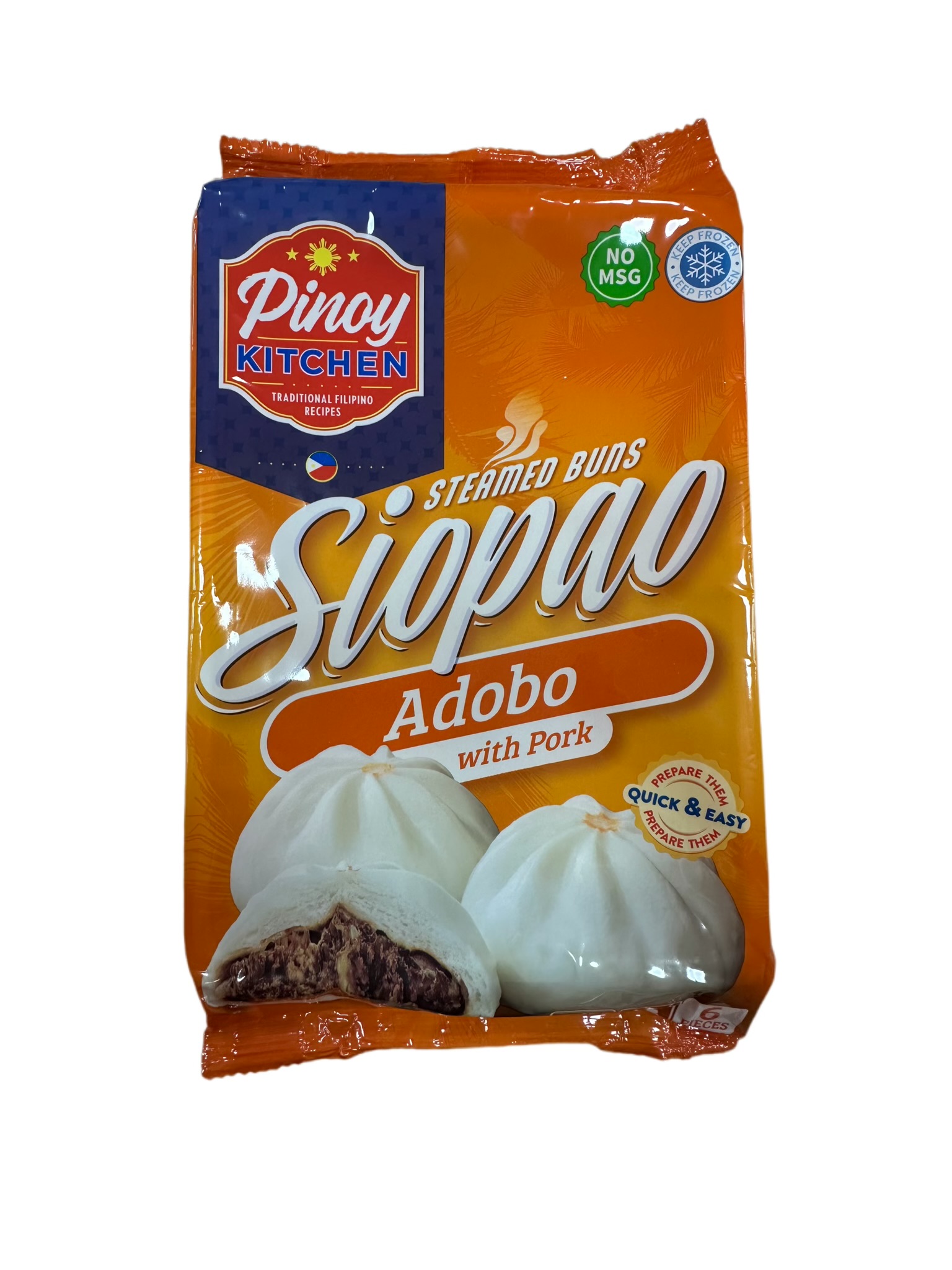Pinoy Kitchen - Siopao Adobo with Pork (50gx6)