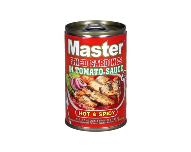 Master- Fried Sardines in Tomato Sauce Hot&Spicy (155g)